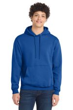 Port & Co Tall Core Fleece Pullover Hooded Sweatshirt PC78HT Royal