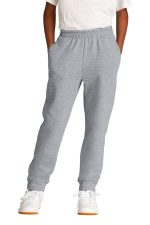 Port & Co Youth Core Fleece Jogger. PC78YJ Athletic Heather
