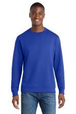 Port & Co Fan Favorite Fleece Crewneck Sweatshirt. PC850 True Royal