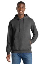 Port & Co Fan Favorite Fleece Pullover Hooded Sweatshirt. PC850H Dark Heather Grey