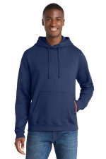 Port & Co Fan Favorite Fleece Pullover Hooded Sweatshirt. PC850H Team Navy