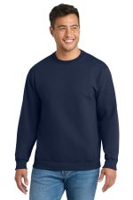 Port & Co Essential Fleece Crewneck Sweatshirt. PC90 Navy