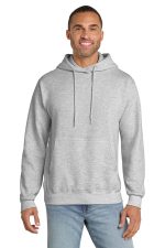 Port & Co Essential Fleece Pullover Hooded Sweatshirt. PC90H Ash