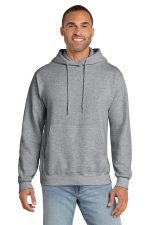 Port & Co Essential Fleece Pullover Hooded Sweatshirt. PC90H Athletic Heather