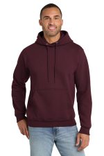 Port & Co Tall Essential Fleece Pullover Hooded Sweatshirt. PC90HT Maroon