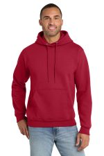 Port & Co Tall Essential Fleece Pullover Hooded Sweatshirt. PC90HT Red