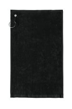 Port Authority Grommeted Hemmed Towel PT400 Black