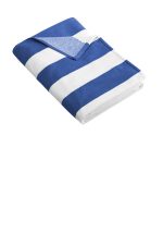 Port Authority Cabana Stripe Beach Towel. PT43 Royal
