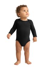 Rabbit Skins Infant Long Sleeve Jersey Bodysuit RS4421 Black
