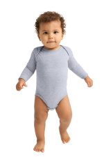 Rabbit Skins Infant Long Sleeve Jersey Bodysuit RS4421 Heather