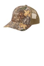 Russell Outdoors Camo Snapback Trucker Cap RU900 Realtree Edge/ Coyote Brown