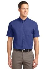 Port Authority Short Sleeve Easy Care Shirt. S508 Mediterranean Blue