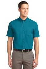 Port Authority Short Sleeve Easy Care Shirt. S508 Teal Green