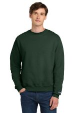Champion Powerblend Crewneck Sweatshirt. S6000 Dark Green