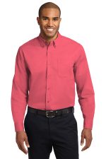 Port Authority Long Sleeve Easy Care Shirt S608 Hibiscus