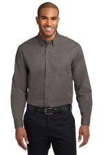 Port Authority Extended Size Long Sleeve Easy Care Shirt S608ES Bark