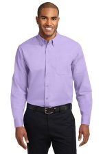 Port Authority Extended Size Long Sleeve Easy Care Shirt S608ES Bright Lavender