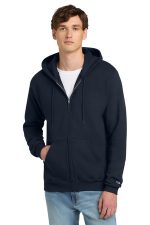Champion Powerblend Full-Zip Hoodie. S800 Navy