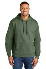 Gildan Softstyle Midweight Pullover Hooded Sweatshirt SF500 Military Green