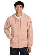 Gildan Softstyle Midweight Fleece Full-Zip Hooded Sweatshirt SF600 Dusty Rose