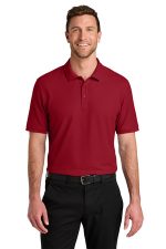 Port Authority Tall Wearever Signature Pique Polo TLK200 Rich Red
