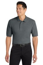 Port Authority Tall Silk Touch Polo. TLK500 Steel Grey