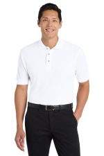 Port Authority Tall Silk Touch Polo. TLK500 White