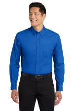 Port Authority Tall Long Sleeve Easy Care Shirt. TLS608 Strong Blue