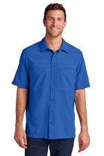 Port Authority Short Sleeve UV Daybreak Shirt W961 True Royal