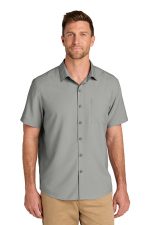 Port Authority Short Sleeve UV Dockside Shirt W963 Gusty Grey