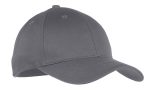 Port Authority Youth Six-Panel Twill Cap. YCP80 Charcoal