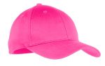 Port Authority Youth Six-Panel Twill Cap. YCP80 Neon Pink